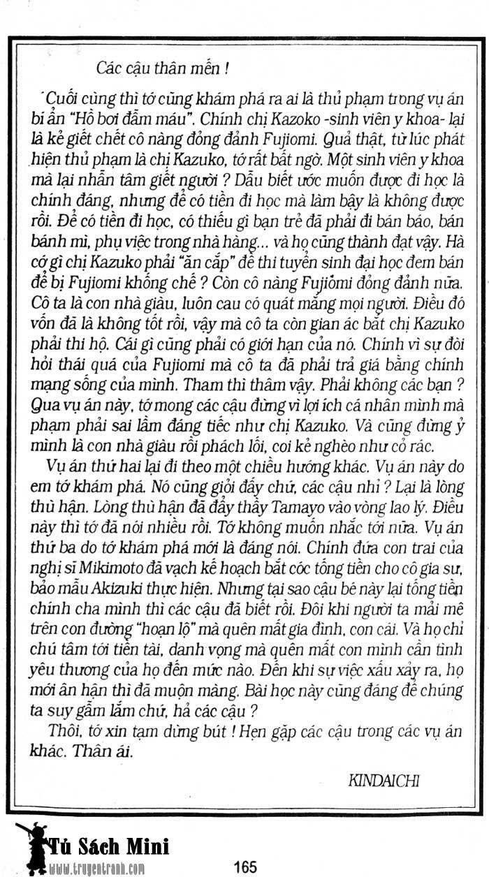 Thám Tử Kindaichi Chapter 172 - Trang 2