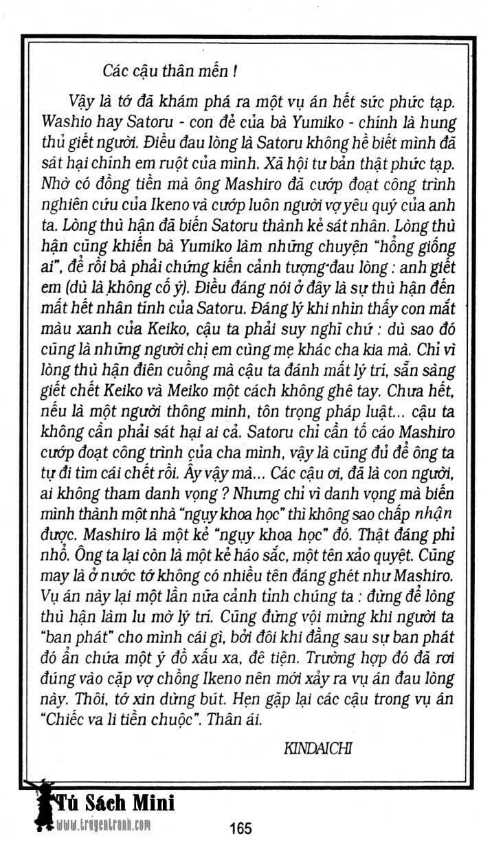 Thám Tử Kindaichi Chapter 168 - Trang 2