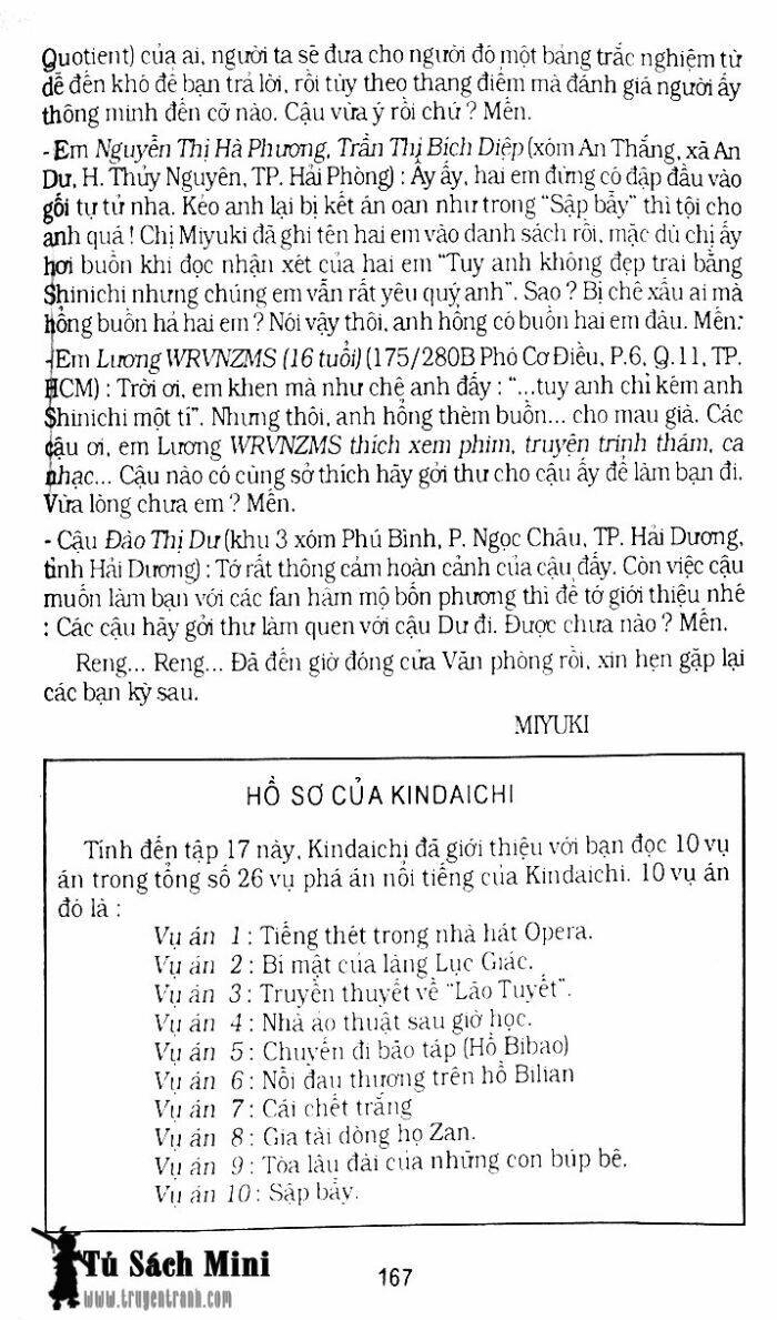 Thám Tử Kindaichi Chapter 68 - Trang 2