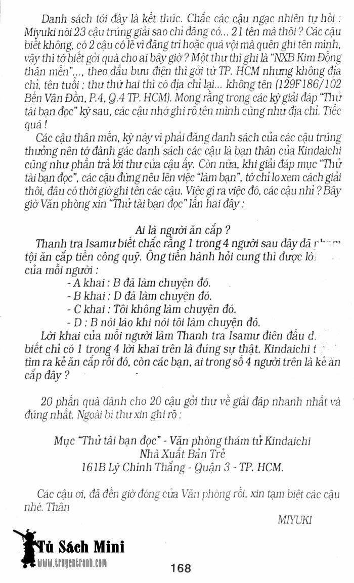 Thám Tử Kindaichi Chapter 44 - Trang 2