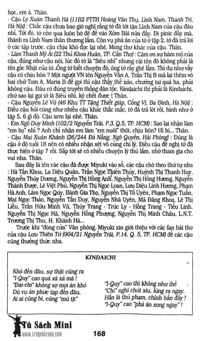 Thám Tử Kindaichi Chapter 32 - Trang 2