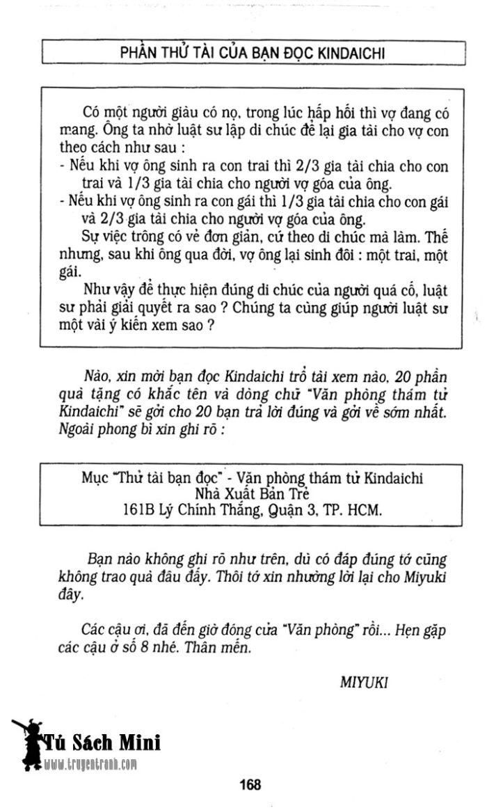 Thám Tử Kindaichi Chapter 28.2 - Trang 2