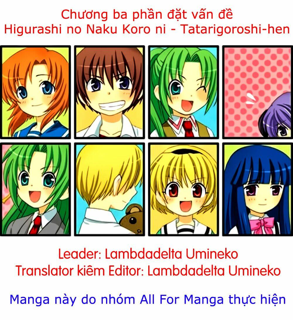 Higurashi No Naku Koro Ni-Tatarigoroshi Hen Chapter 10 - Trang 2