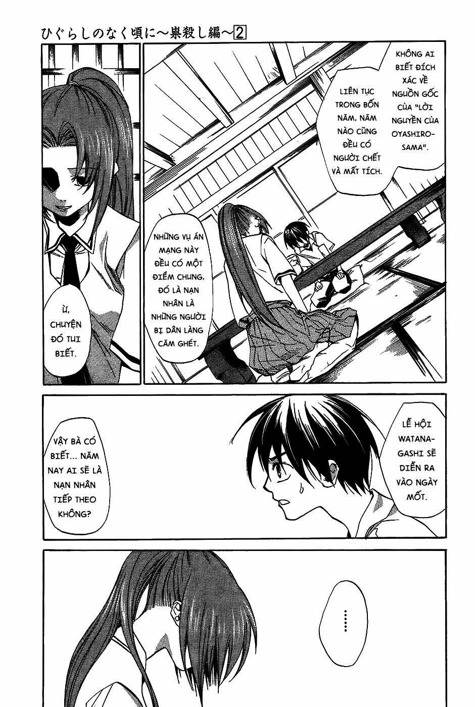 Higurashi No Naku Koro Ni-Tatarigoroshi Hen Chapter 8 - Trang 2