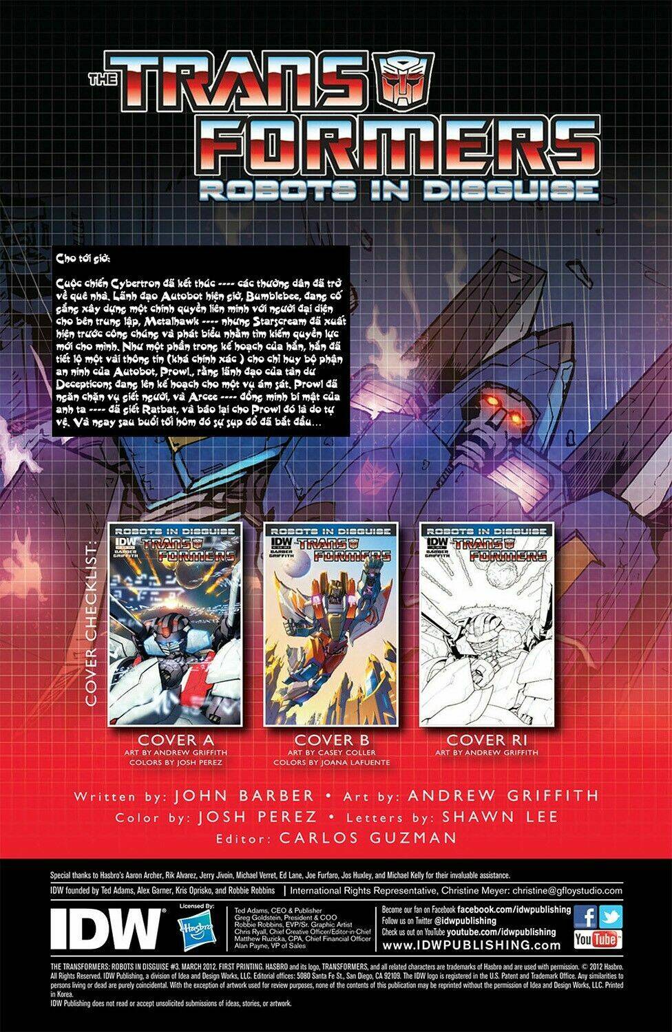 The Transformers: Robots In Disguise Chapter 3 - Trang 2