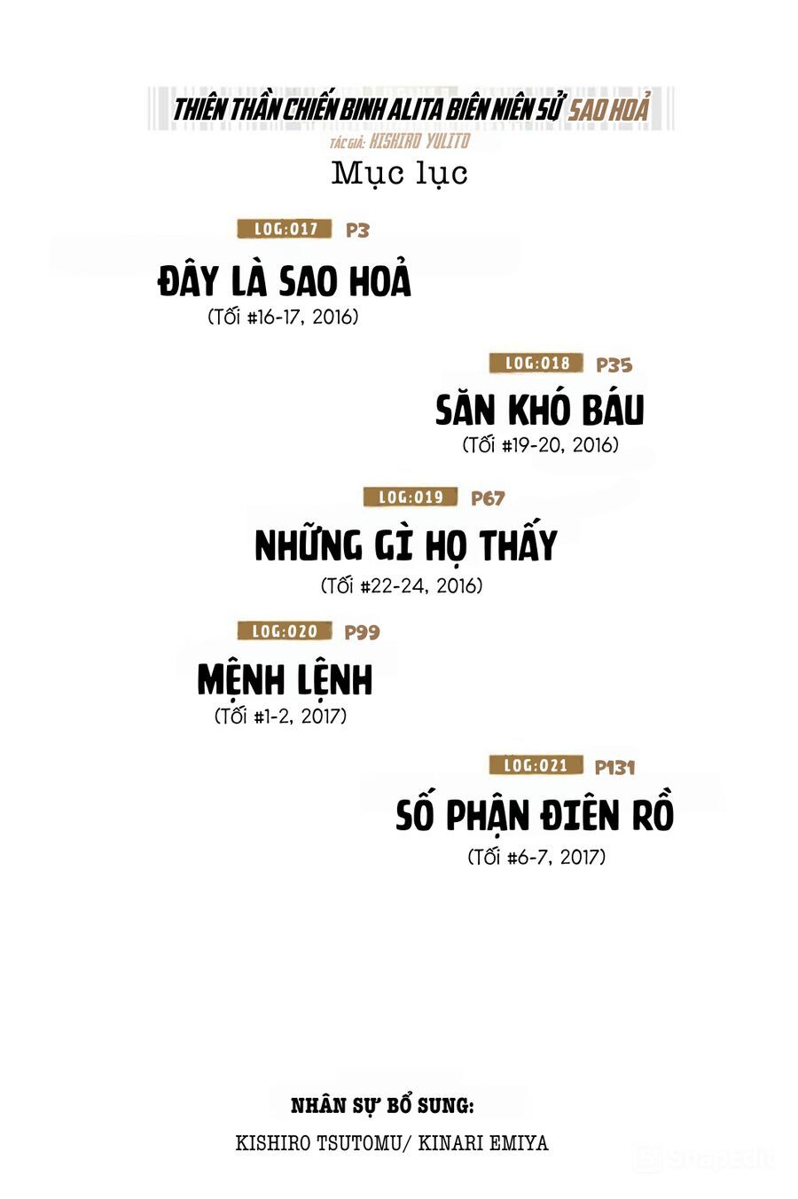 Thiên Thần Chiến Binh Alita: Biên Niên Sử Sao Hoả Chapter 17.1 - Trang 2