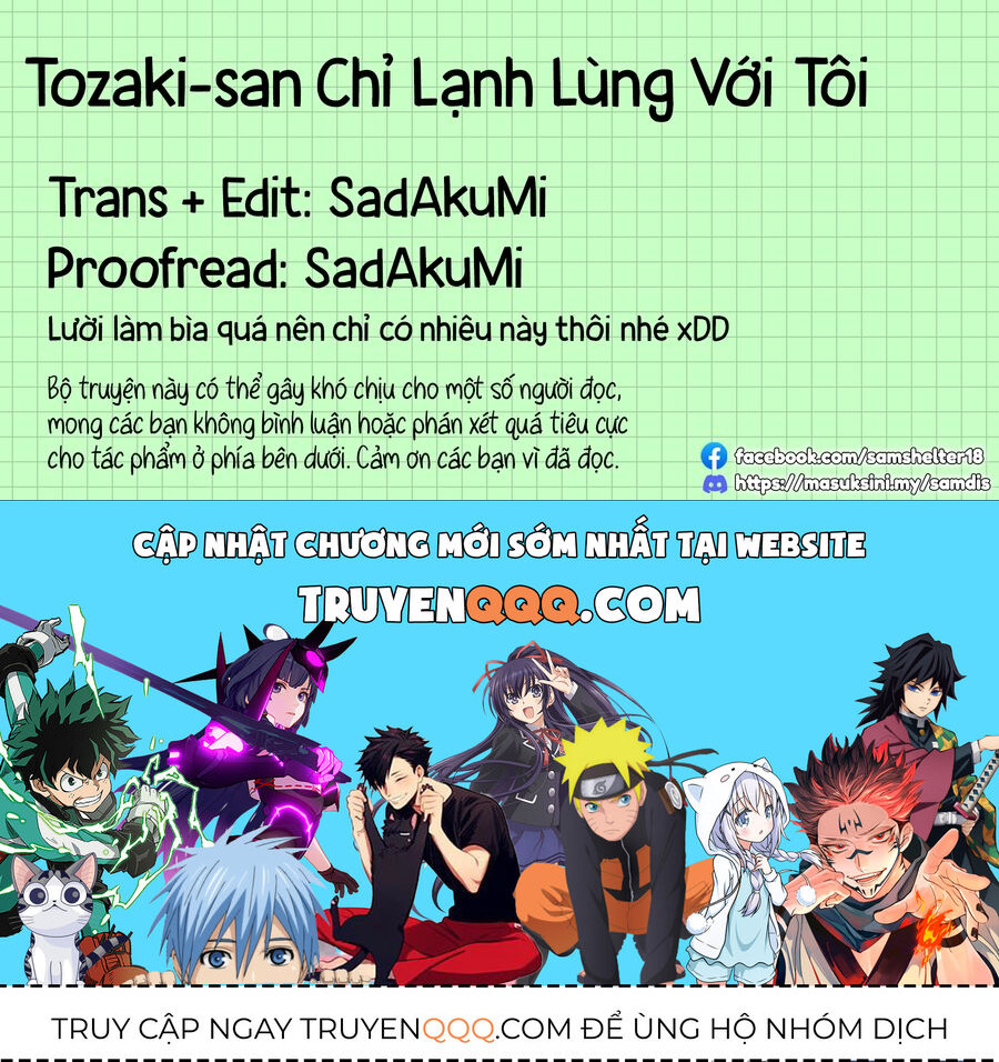 Tozaki-San Chỉ Lạnh Lùng Mỗi Mình Tôi Chapter 2 - Trang 2