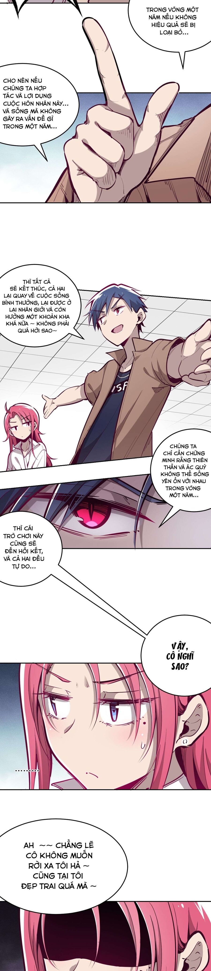 Oan Gia Chung Nhà: Thiên Thần X Ác Quỷ, Sao Mà Thân Được!? Chapter 6 - Trang 2