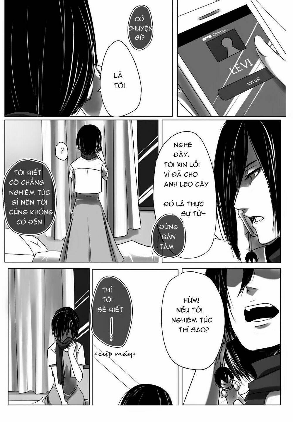 Đại Chiến Titan – Doujinshi Về Cuộc Tình Tay 4 Chapter 2 - Trang 2