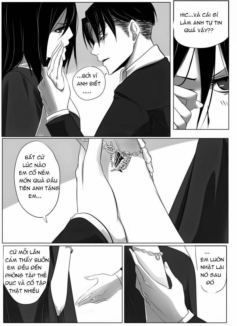 Đại Chiến Titan – Doujinshi Về Cuộc Tình Tay 4 Chapter 6 - Trang 2