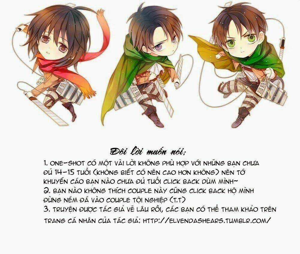 Đại Chiến Titan – Doujinshi Về Cuộc Tình Tay 4 Chapter 6.5 - Trang 2