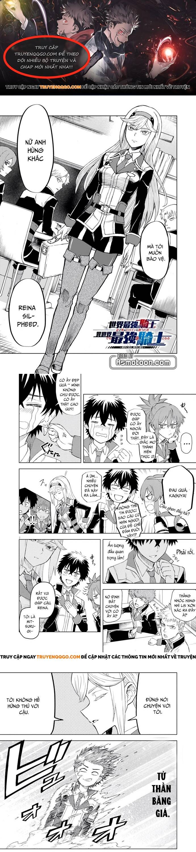 Sekai Saikyou No Kishi Wa, Kanarazu Shinu Heroine Wo Sukuu Tame Isekai Demo Saikyou No Kishi To Naru ~Ryoutei Ni Hana Wo, Ryoute Ni Ken Wo~ Chapter 3.1 - Trang 2