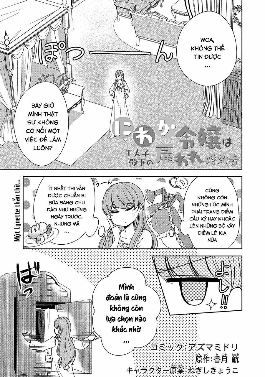 Niwaka Reijou Wa Outaishi Denka No Yatoware Konyakusha Chapter 6 - Trang 2