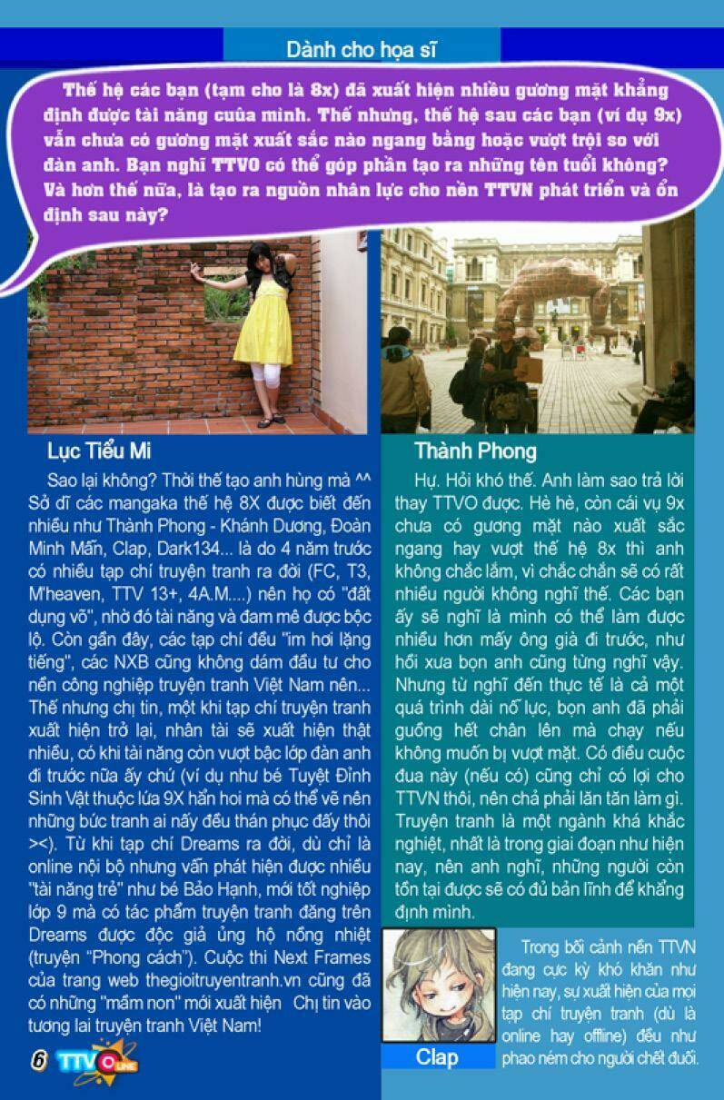 Tạp Chí Truyện Tranh Việt Nam Online – Ttvo Chapter 1 - Trang 2