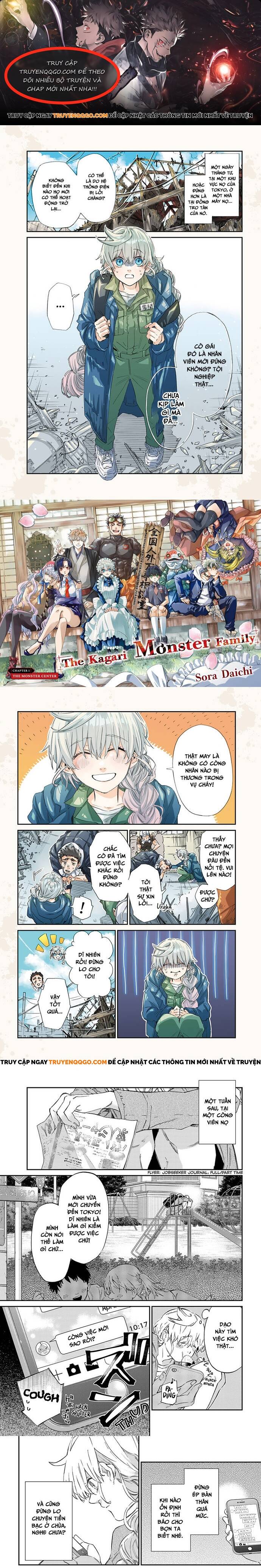 Gia Đình Quái Vật Kagari Chapter 1 - Trang 2