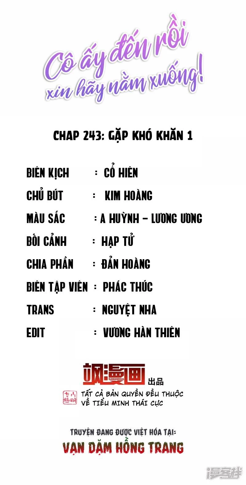 Cô Ấy Đến Rồi, Xin Hãy Nằm Xuống! Chapter 243 - Trang 2