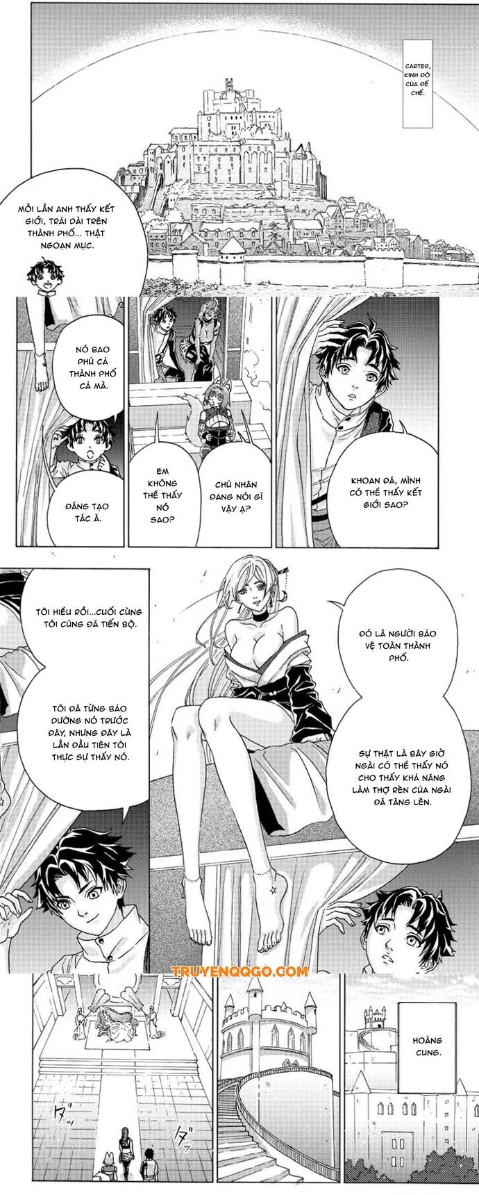 Thợ Rèn Bị Lưu Đày Dùng Kỹ Năng Gian Lận Để Rèn Huyền Thoại: Bị Vị Hôn Thê Đuổi Khỏi Cửa Tiệm, Nhưng Giờ Anh Ấy Hạnh Phúc Hơn Khi Được Tự Do Chế Tạo Chapter 6 - Trang 2