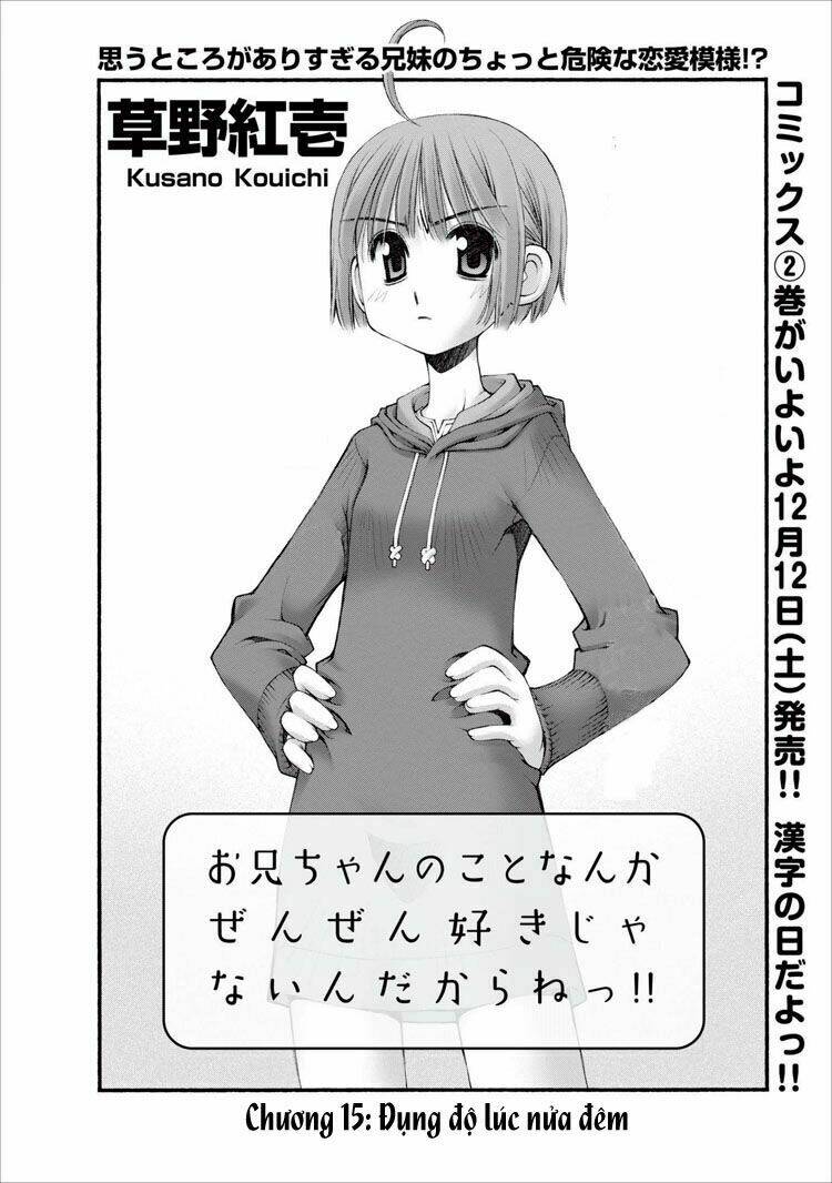 Oniichan No Koto Nanka Zenzen Suki Ja Nai N Da Kara Ne!! Chapter 15 - Trang 2