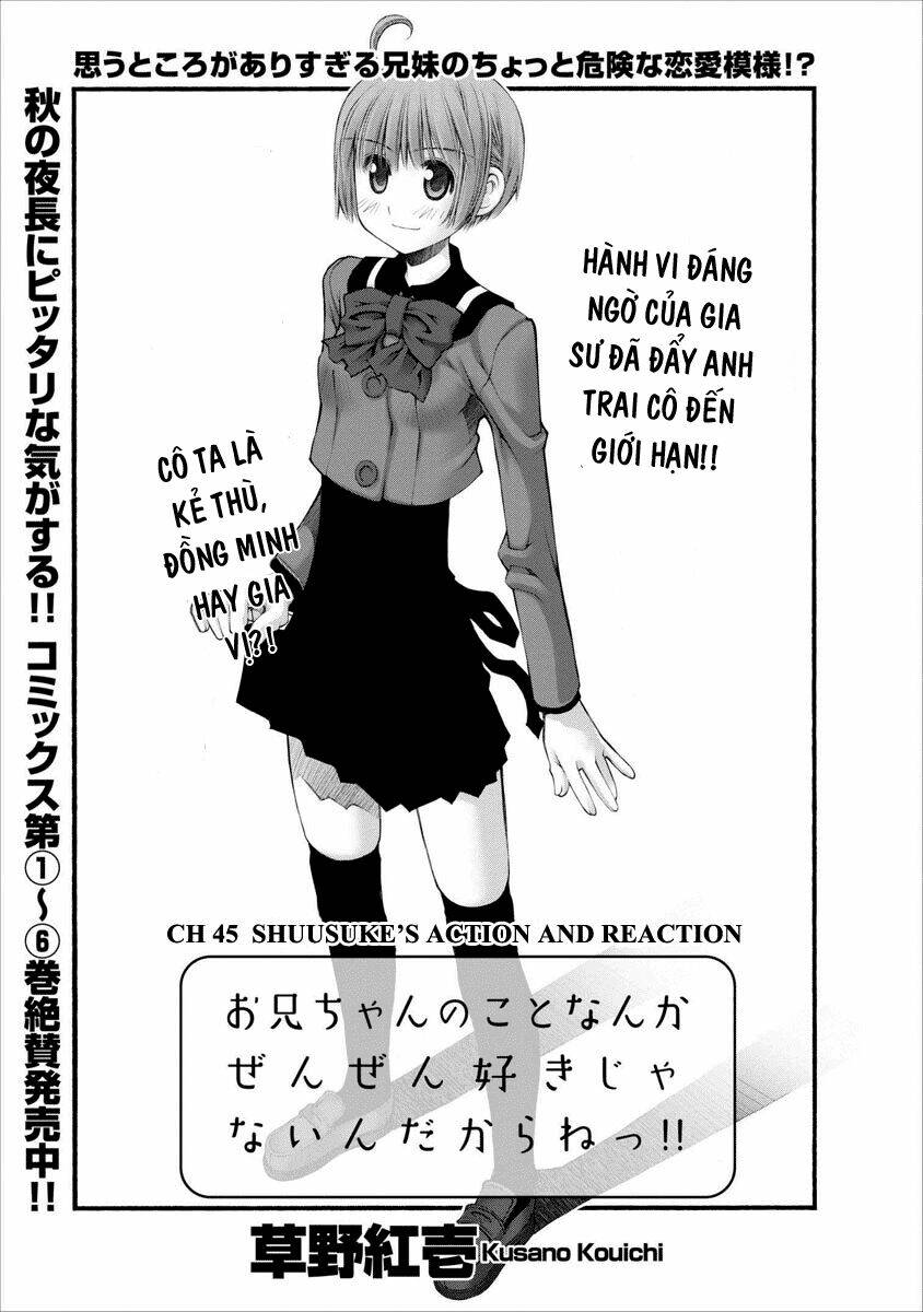 Oniichan No Koto Nanka Zenzen Suki Ja Nai N Da Kara Ne!! Chapter 45 - Trang 2