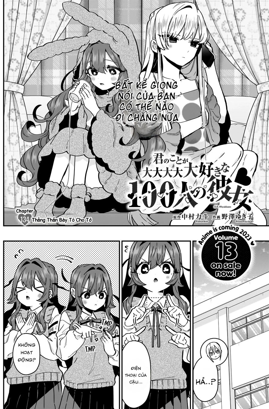 Kimi No Koto Ga Dai Dai Dai Dai Daisuki Na 100-Nin No Kanojo Chapter 134 - Trang 2