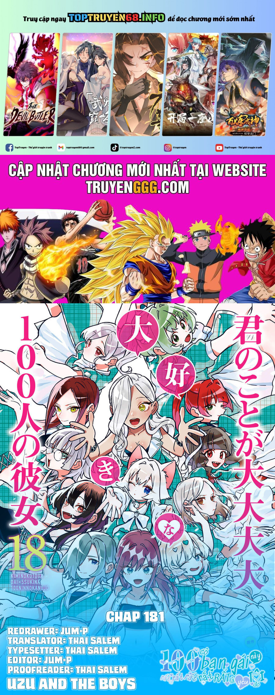 Kimi No Koto Ga Dai Dai Dai Dai Daisuki Na 100-Nin No Kanojo Chapter 181 - Trang 2