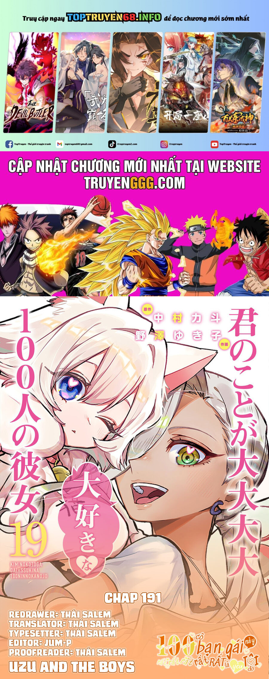 Kimi No Koto Ga Dai Dai Dai Dai Daisuki Na 100-Nin No Kanojo Chapter 191 - Trang 2