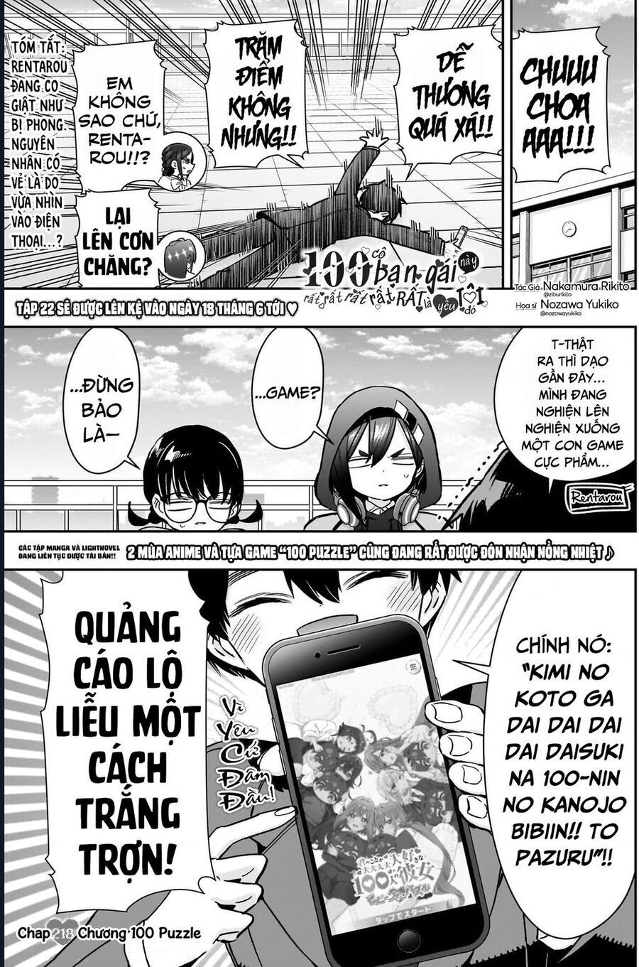 Kimi No Koto Ga Dai Dai Dai Dai Daisuki Na 100-Nin No Kanojo Chapter 218 - Trang 2