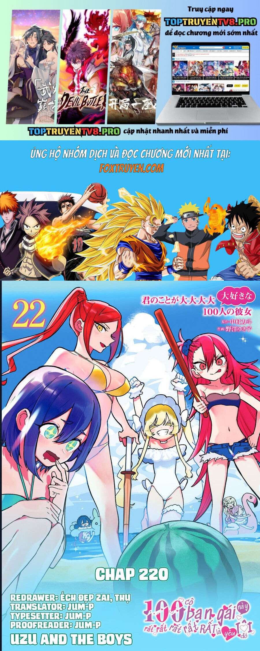 Kimi No Koto Ga Dai Dai Dai Dai Daisuki Na 100-Nin No Kanojo Chapter 220 - Trang 2