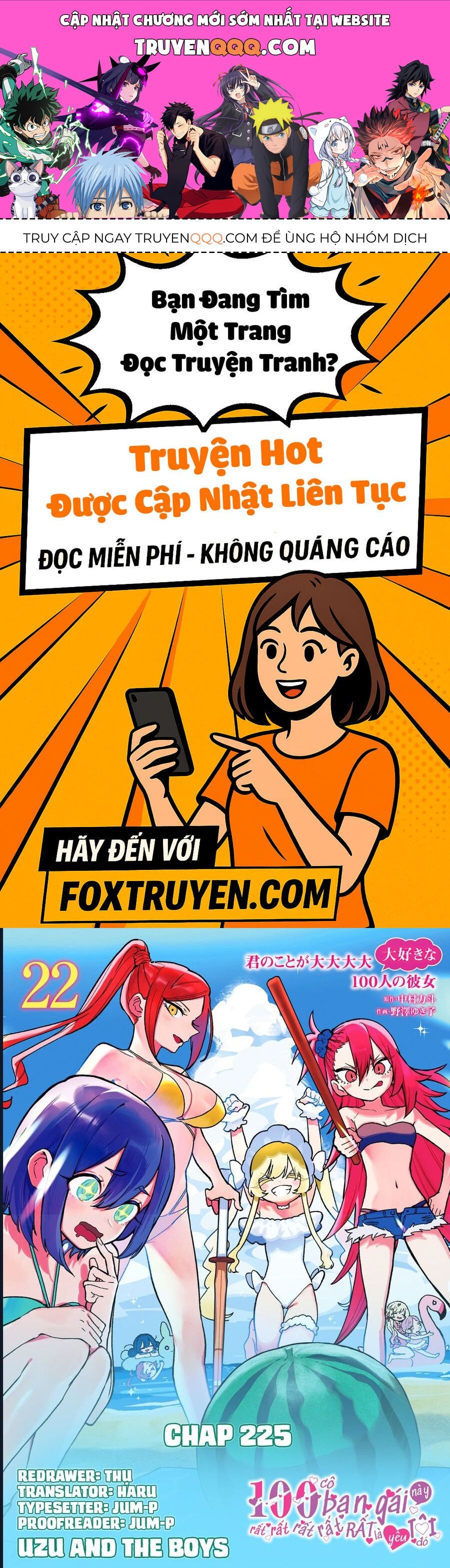 Kimi No Koto Ga Dai Dai Dai Dai Daisuki Na 100-Nin No Kanojo Chapter 225 - Trang 2