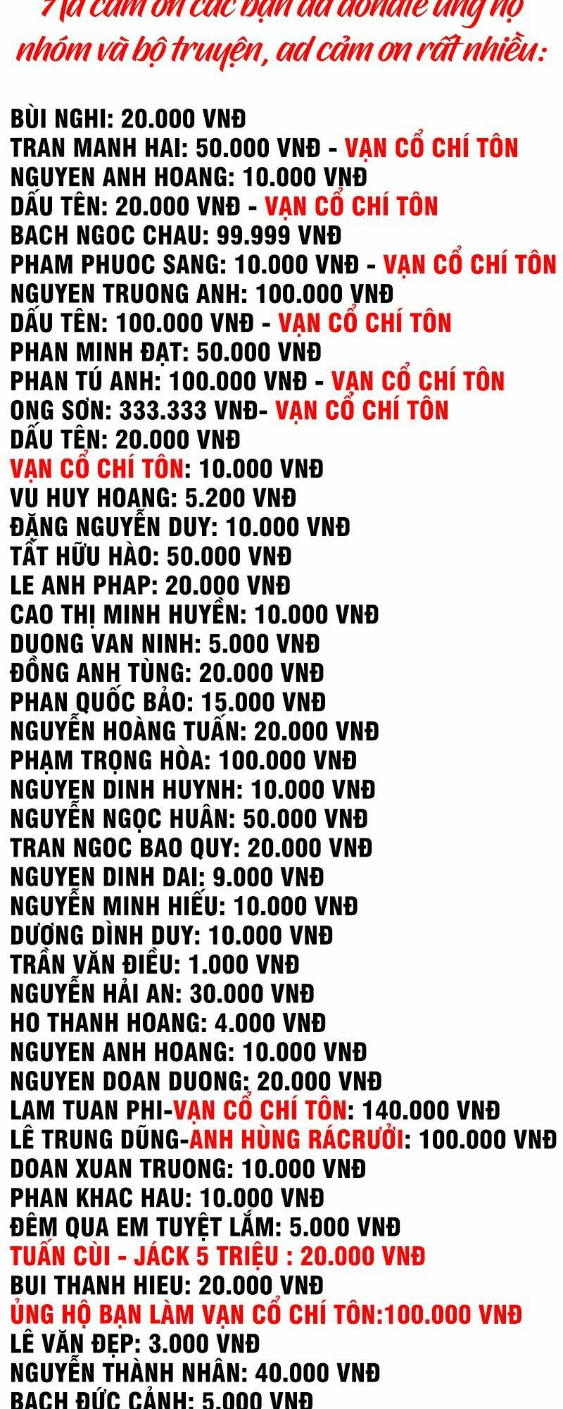 Vạn Cổ Chí Tôn Chapter 119 - Trang 2