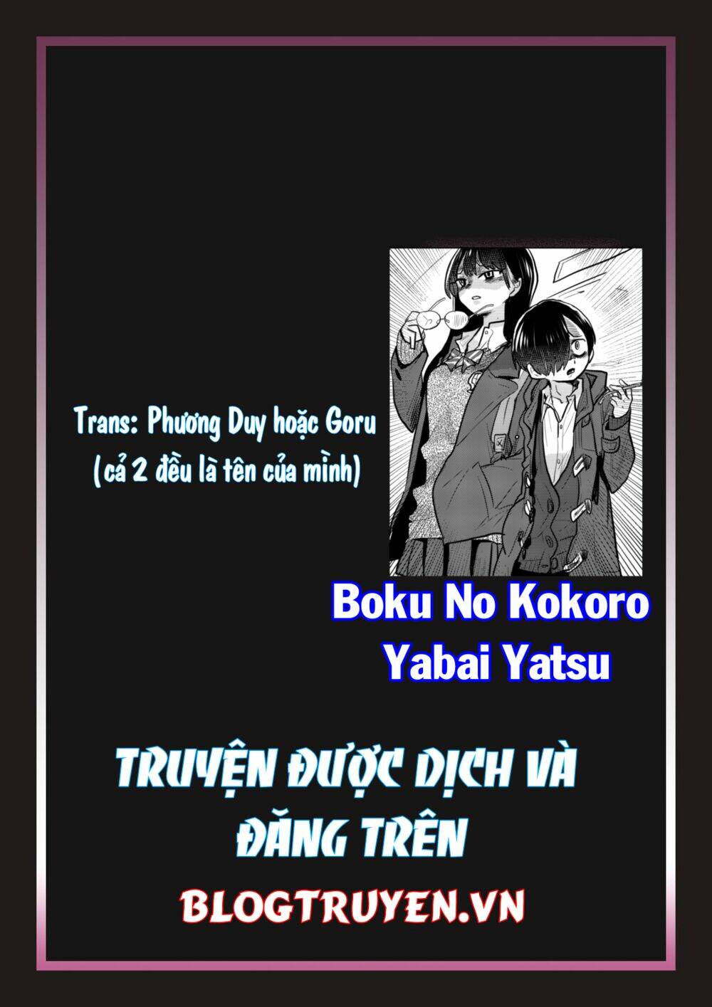 Boku No Kokoro No Yabai Yatsu Chapter 34 - Trang 2