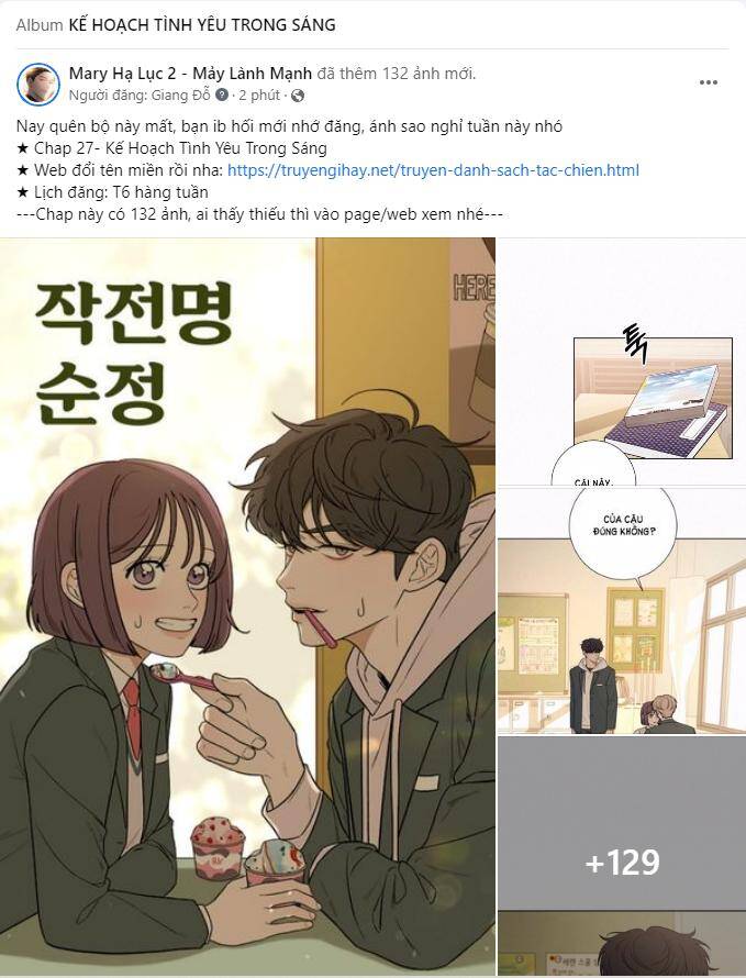 Tình Yêu Trong Sáng Chapter 27.1 - Trang 2