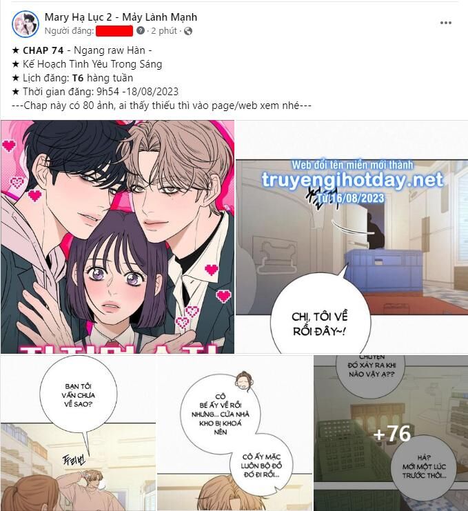 Tình Yêu Trong Sáng Chapter 74.2 - Trang 2