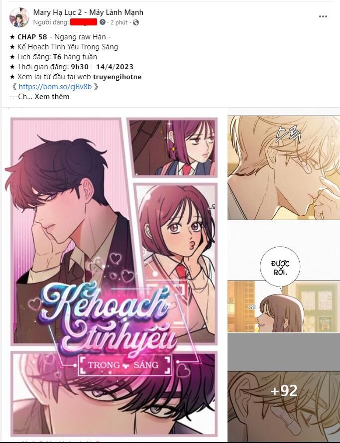 Chiến Lược: Tình Yêu Trong Sáng Chapter 58.2 - Trang 2