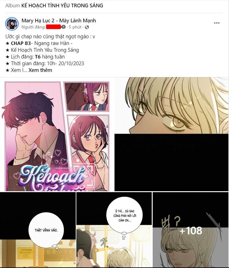 Chiến Lược: Tình Yêu Trong Sáng Chapter 83.1 - Trang 2