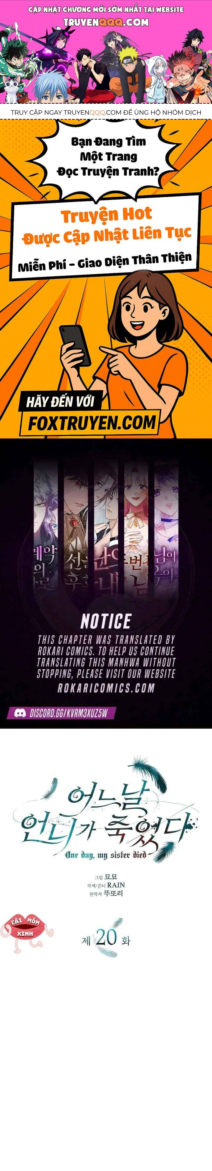 VàO NgàY Mà Chị GáI Tôi Qua ĐờI Chapter 20 - Trang 2