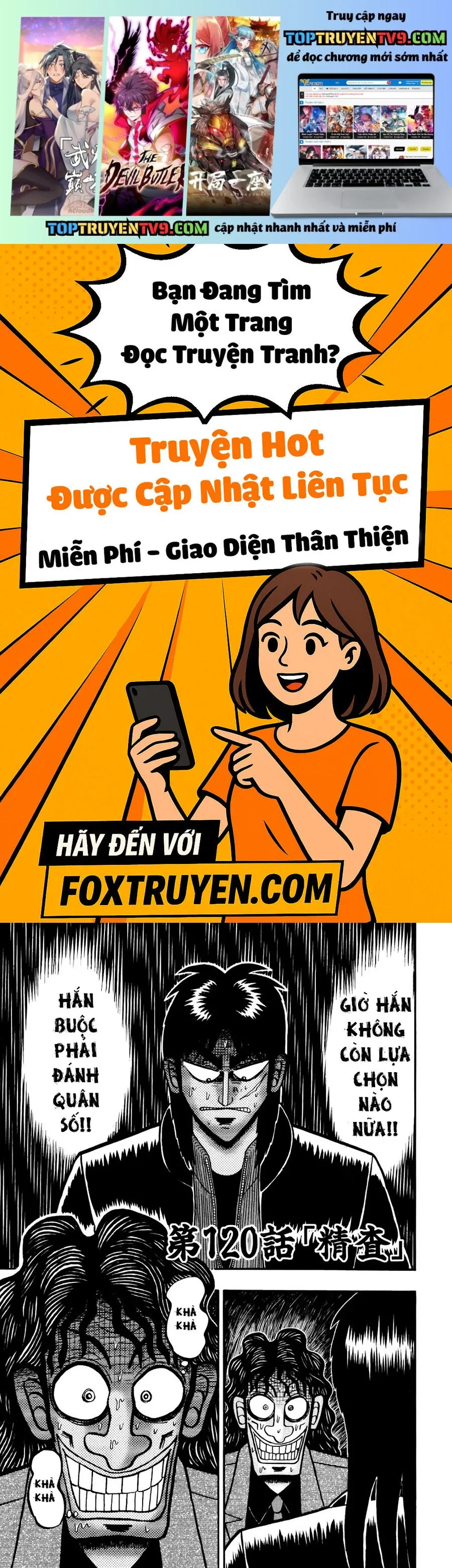 Tobaku Datenroku Kaiji Chapter 120 - Trang 2