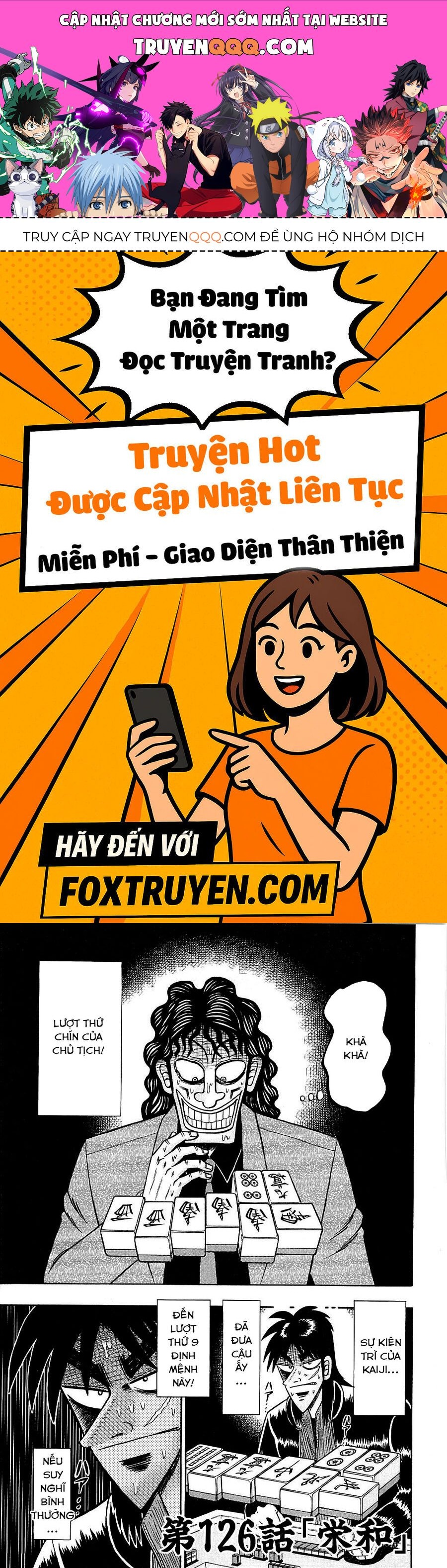 Tobaku Datenroku Kaiji Chapter 126 - Trang 2