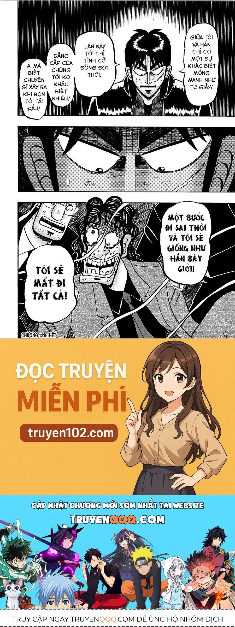 Tobaku Datenroku Kaiji Chapter 129 - Trang 2