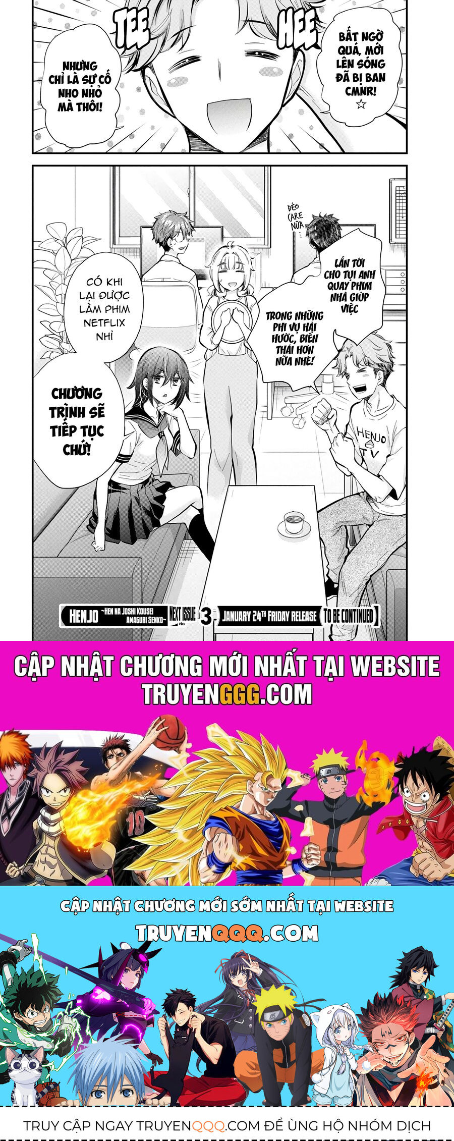 Henjo – Hen Na Joshi Kousei Amaguri Chiko Chapter 129 - Trang 2