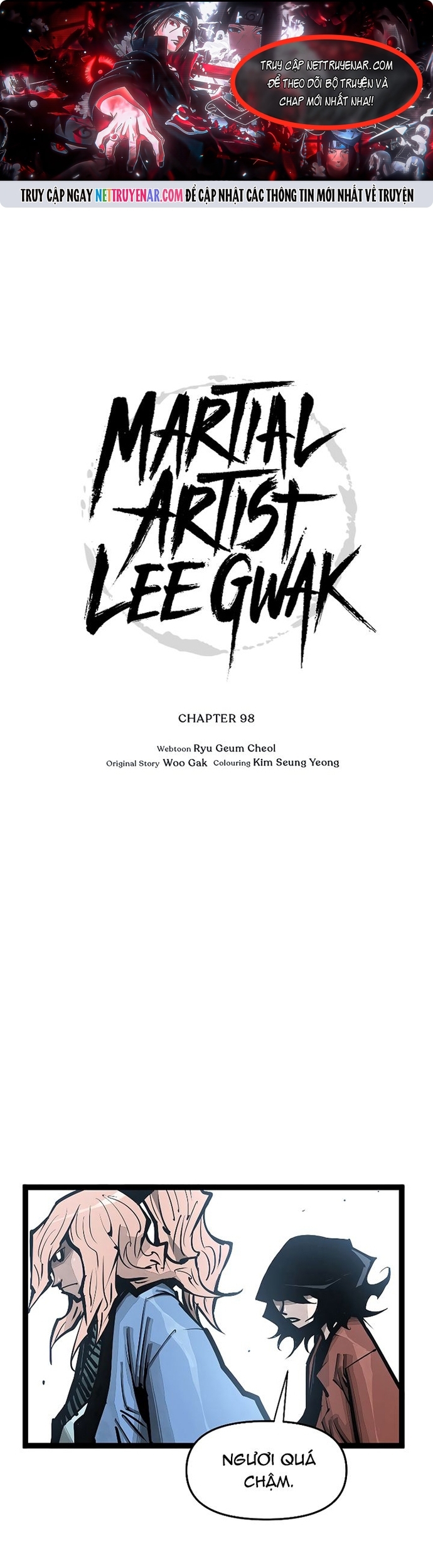 Võ Sĩ Lee Gwak Chapter 98 - Trang 2