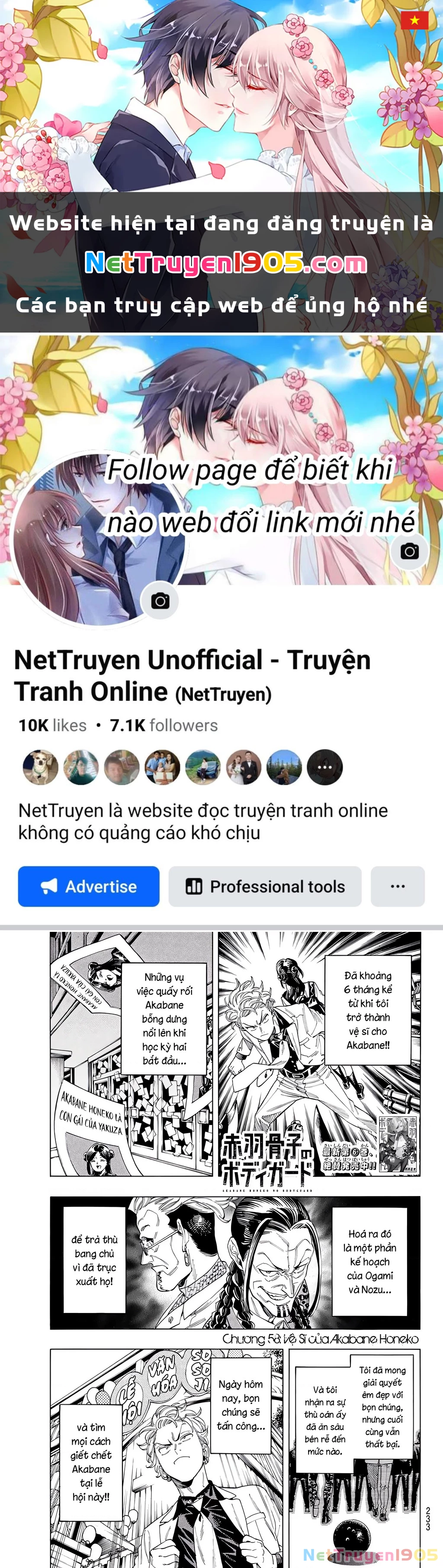 Vệ Sĩ Của Akabane Honeko Chapter 58 - Trang 2