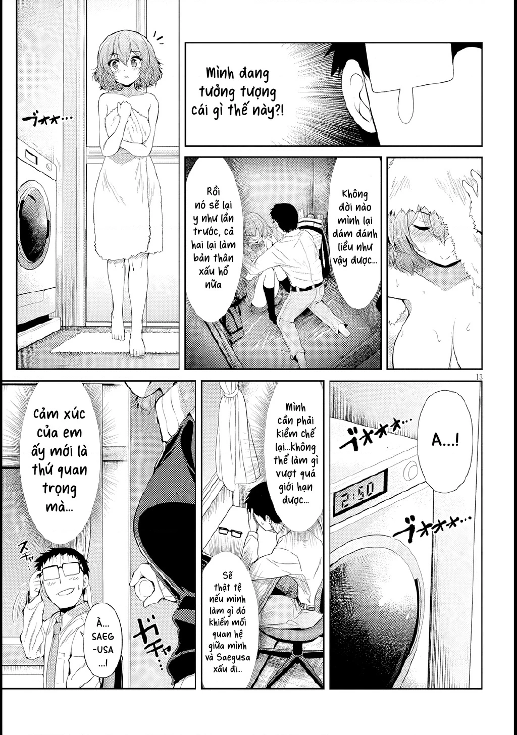 Saegusa-San Wa Megane-Senpai To Koi O Egaku Chapter 4 - Trang 2