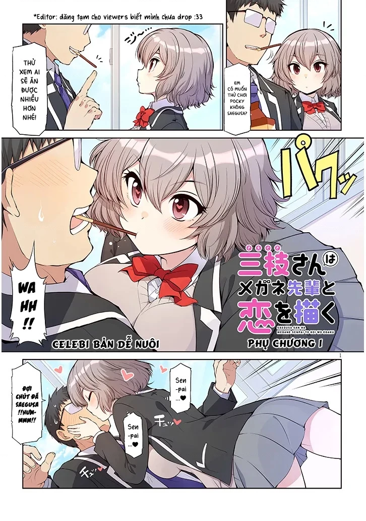 Saegusa-San Wa Megane-Senpai To Koi O Egaku Chapter 4.1 - Trang 2