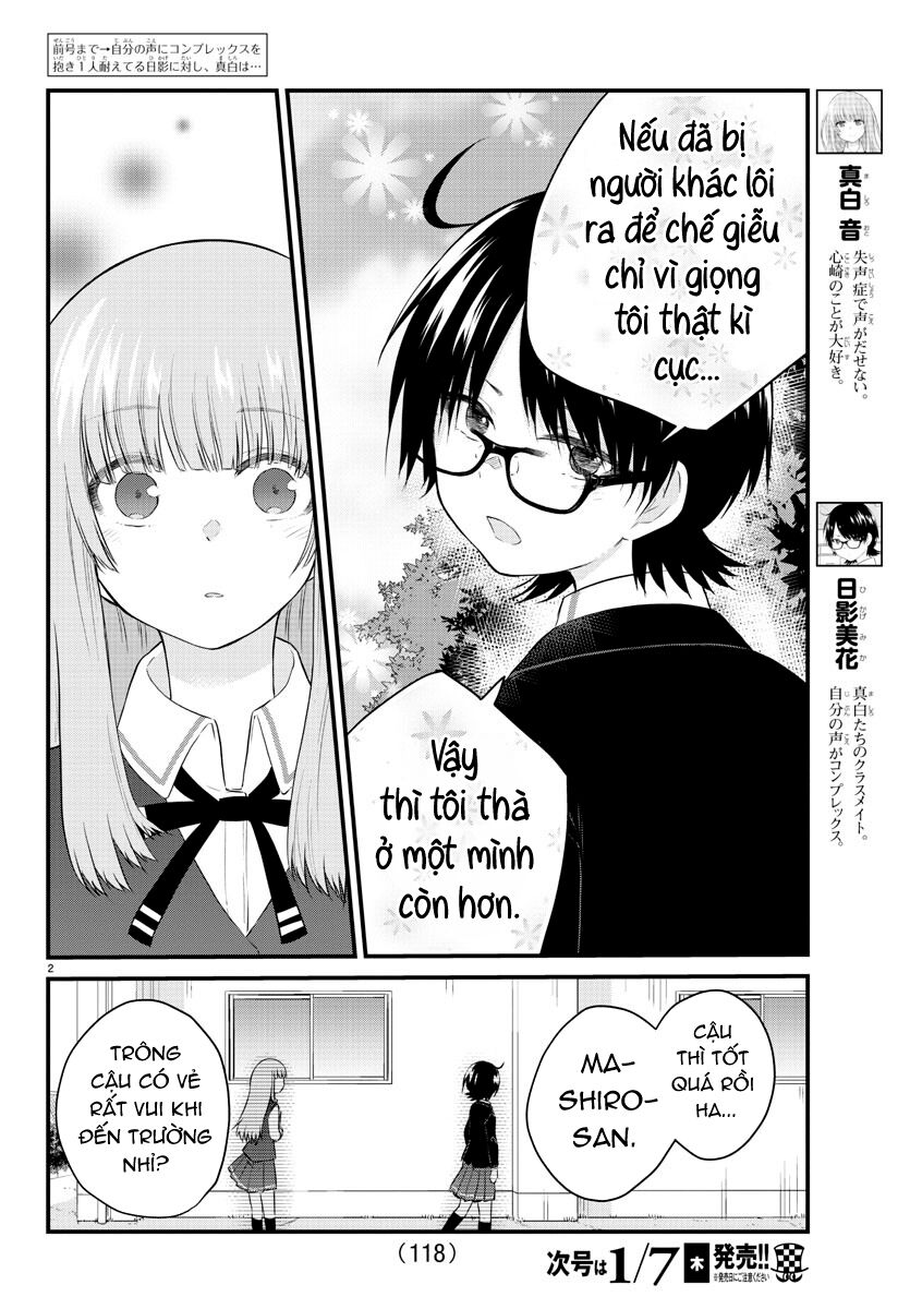 Koe Ga Dasenai Shoujo Wa “Kanojo Ga Yasashisugiru” To Omotte Iru Chapter 45 - Trang 2