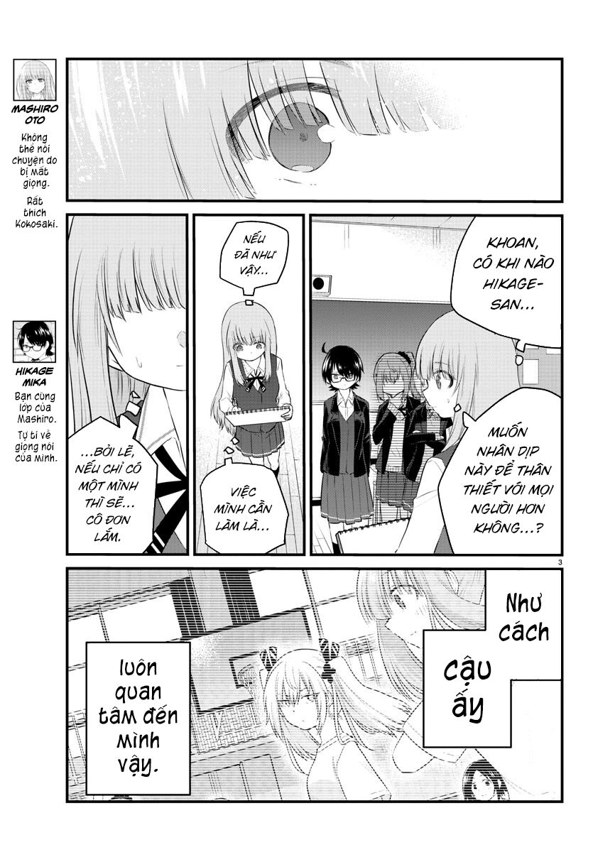 Koe Ga Dasenai Shoujo Wa “Kanojo Ga Yasashisugiru” To Omotte Iru Chapter 47 - Trang 2
