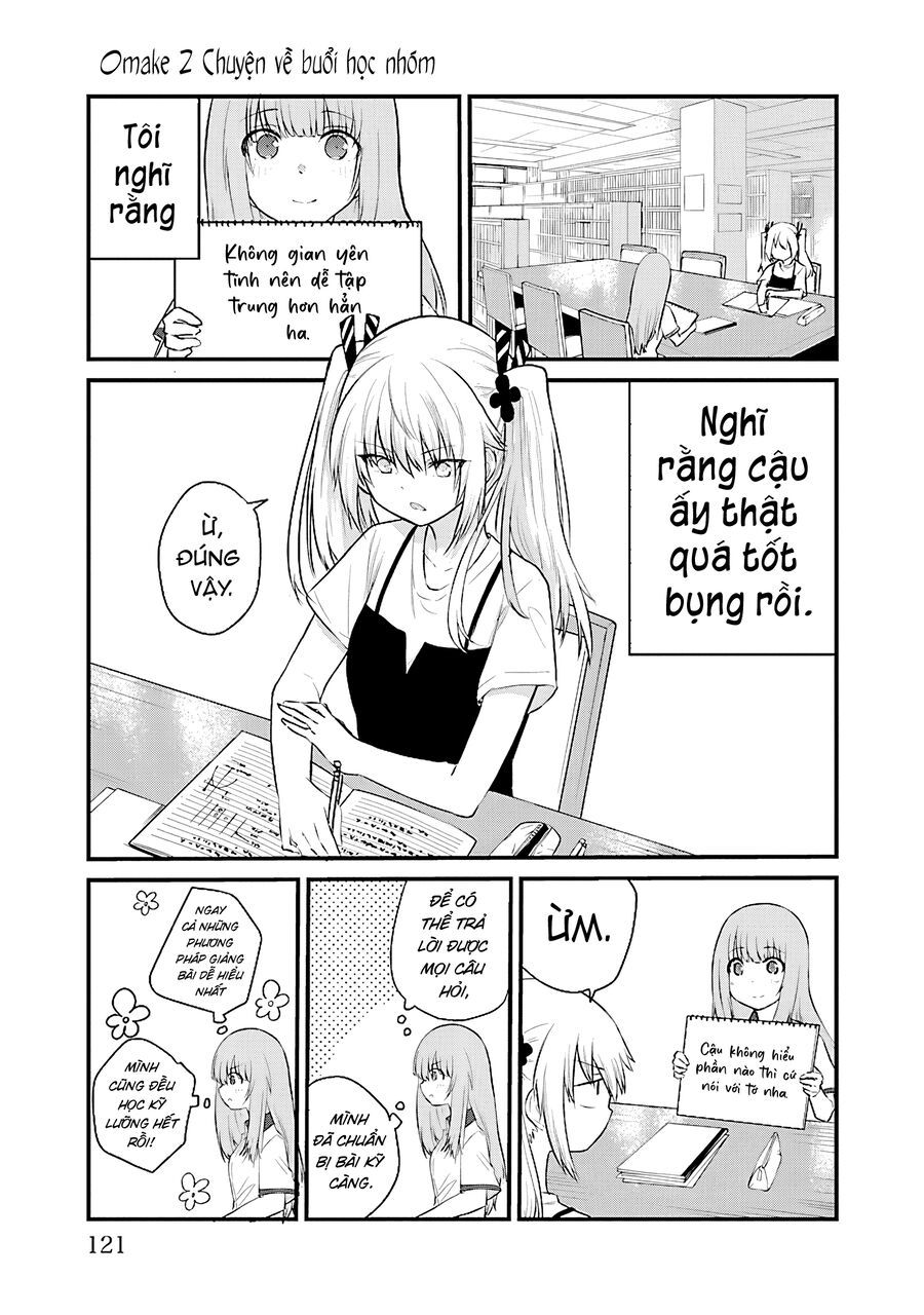 Koe Ga Dasenai Shoujo Wa “Kanojo Ga Yasashisugiru” To Omotte Iru Chapter 54.2 - Trang 2