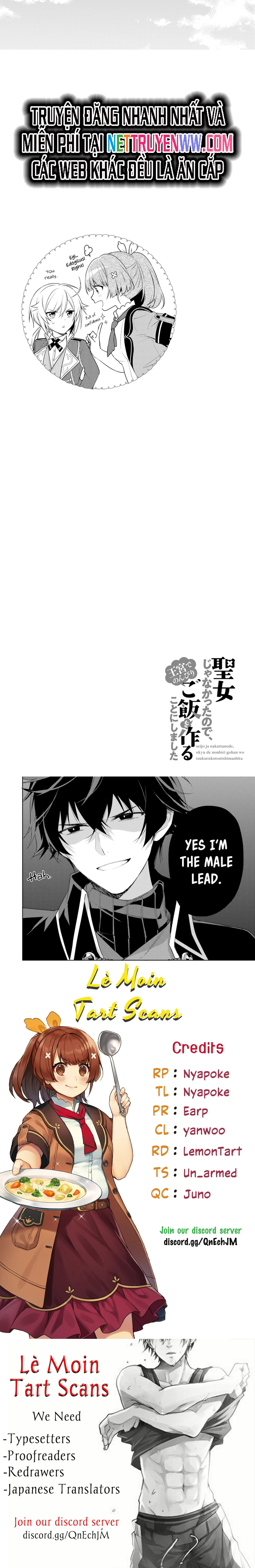 Seijo Ja Nakatta No De, Oukyuu De Nonbiri Gohan Wo Tsukuru Koto Ni Shimashita Chapter 2 - Trang 2