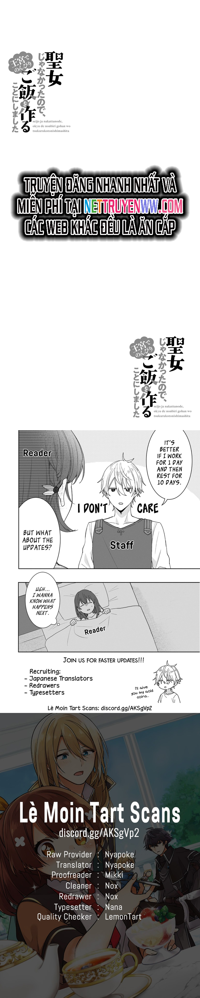 Seijo Ja Nakatta No De, Oukyuu De Nonbiri Gohan Wo Tsukuru Koto Ni Shimashita Chapter 6 - Trang 2