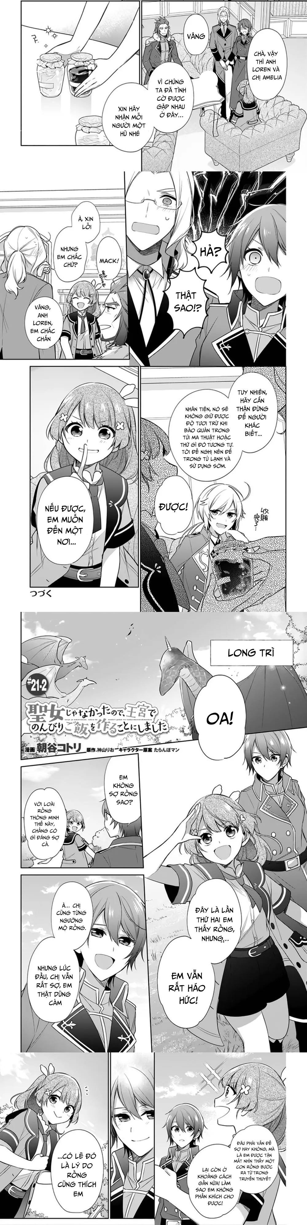 Seijo Ja Nakatta No De, Oukyuu De Nonbiri Gohan Wo Tsukuru Koto Ni Shimashita Chapter 21 - Trang 2